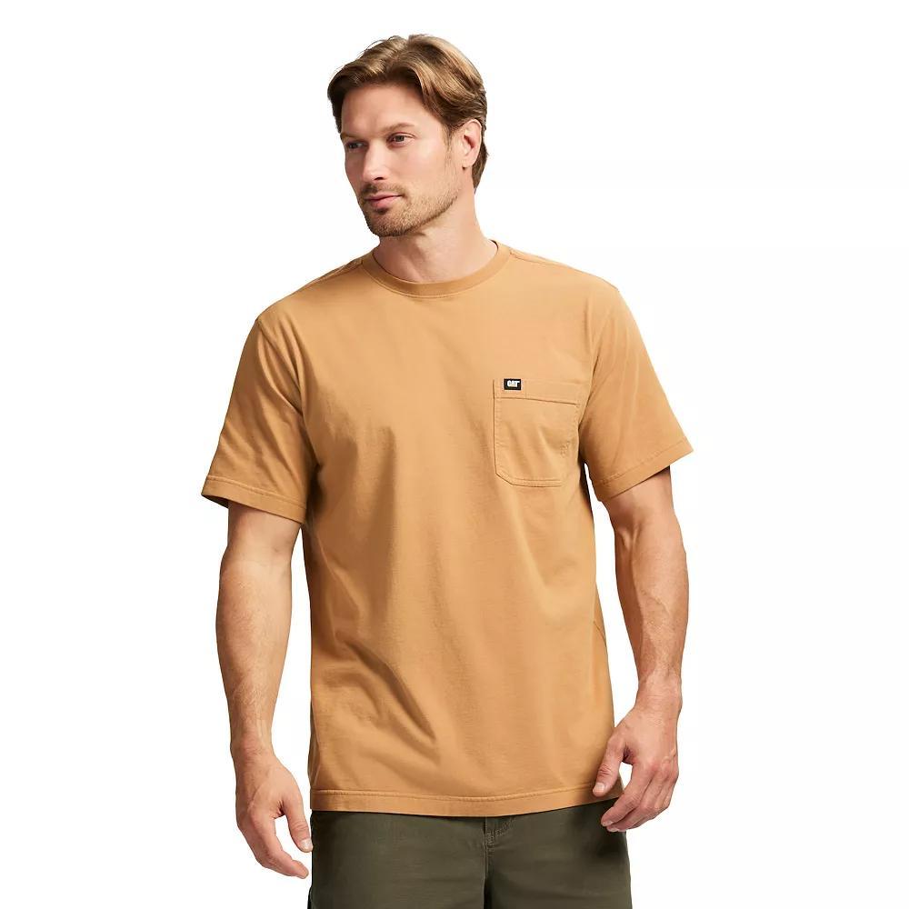 Men's Caterpillar Cat Logo Pocket Tee, Size: Large, Brown Product Image