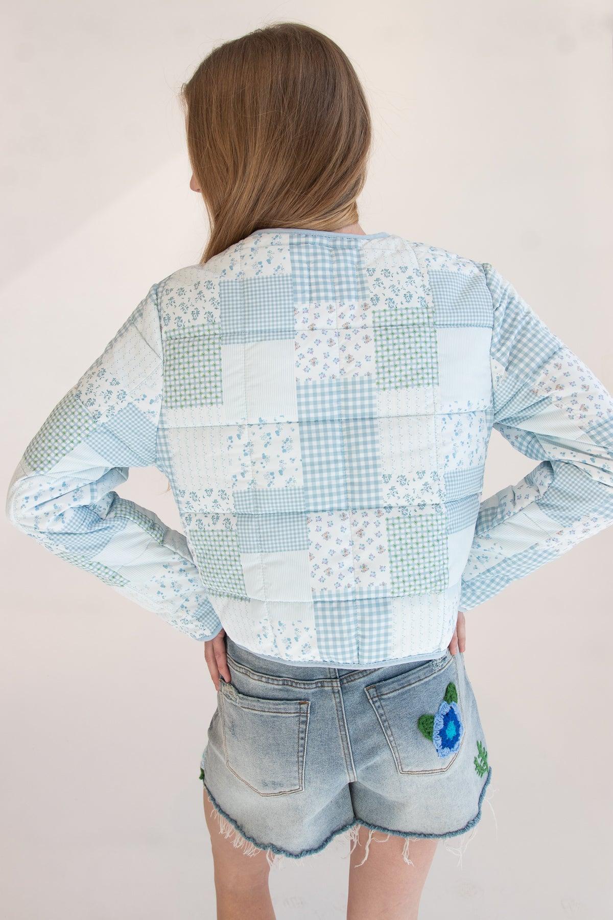 Tie Front Puff Jacket Product Image
