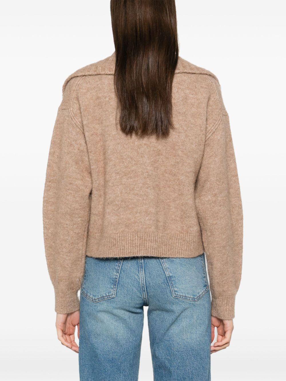 brushed-knit cardigan Product Image
