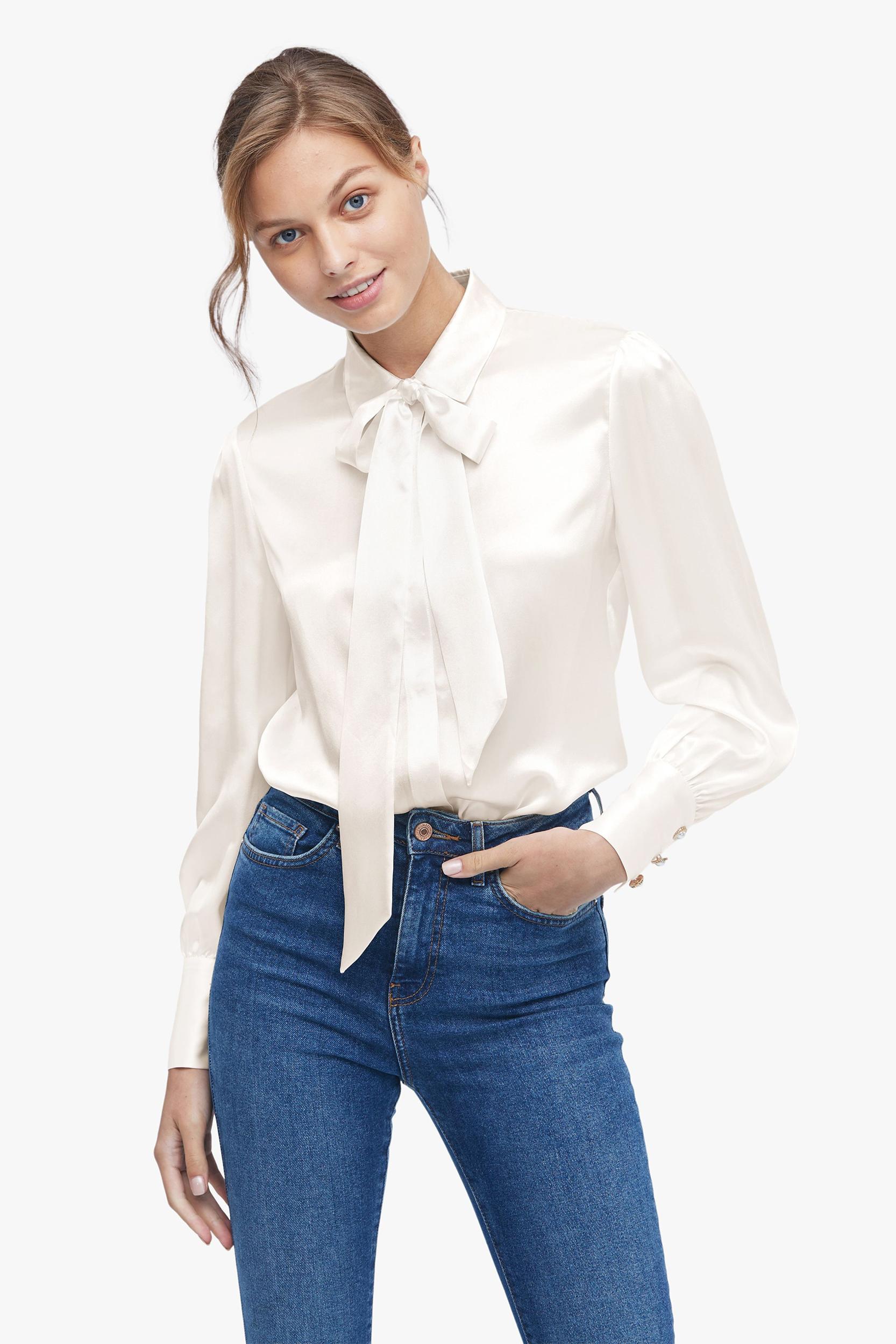 2 in 1 Women Silk Shirt Product Image