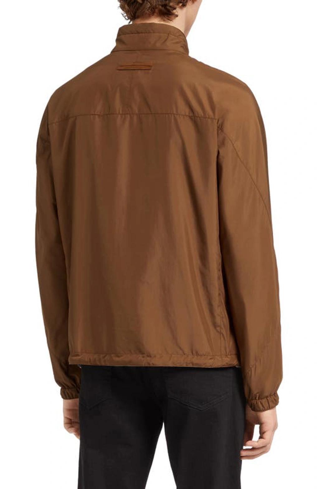 ZEGNA Reversible Zip-up Sport Jacket In Foliage Grey Product Image
