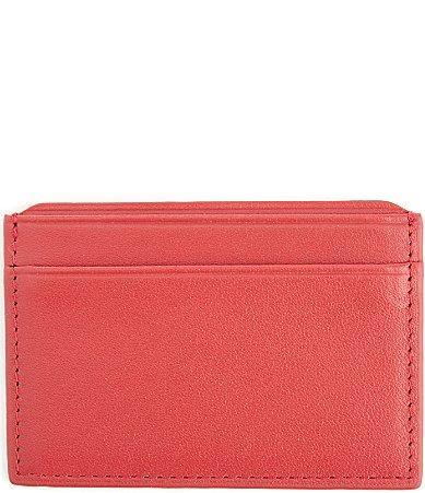 Womens RFID-Blocking Leather Card Case Product Image