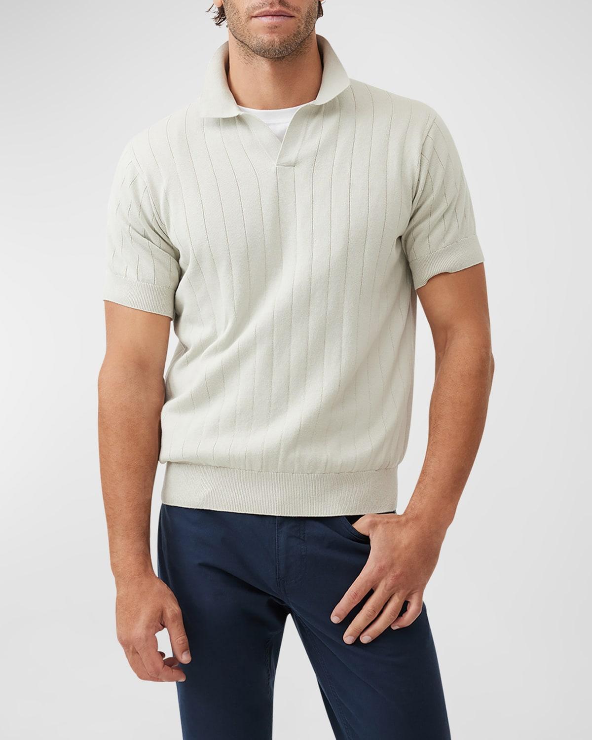 Mens Freys Crescent Cotton Polo Shirt Product Image