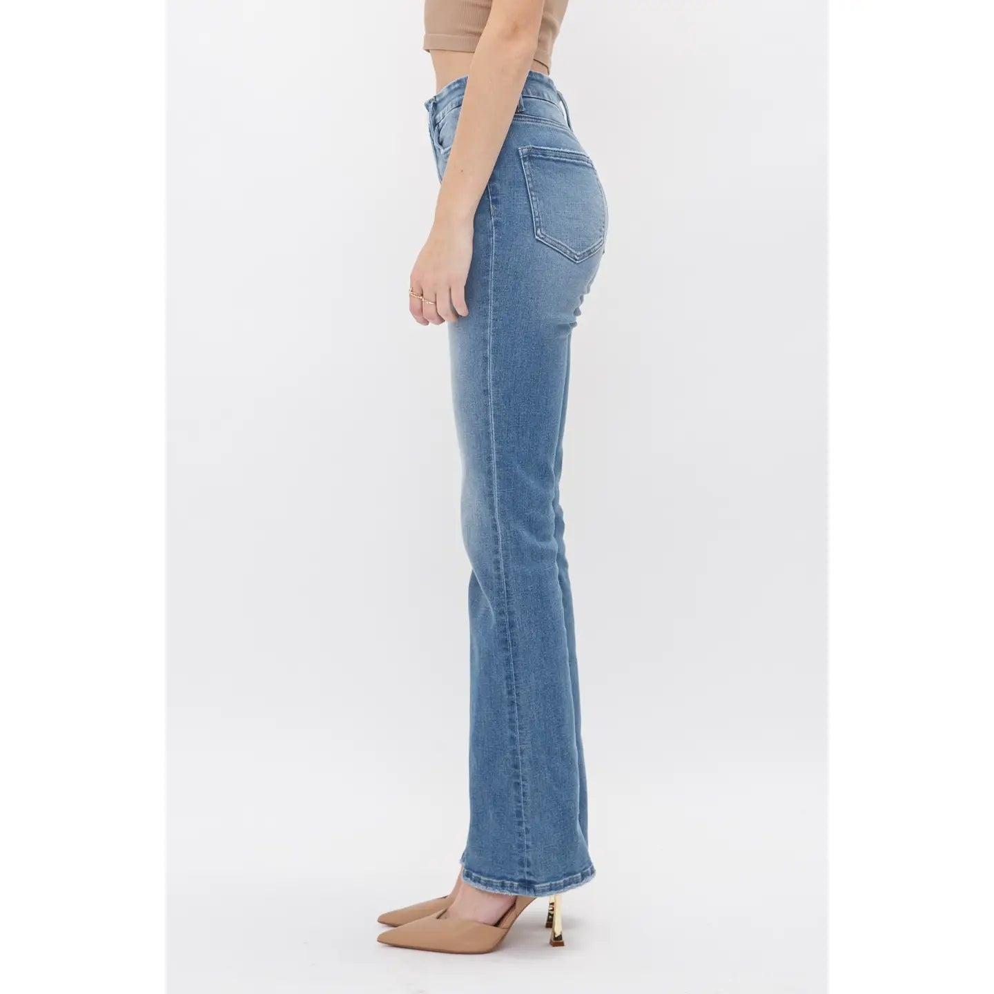 Krug High Rise Boot Cut Mica Denim Jeans Product Image