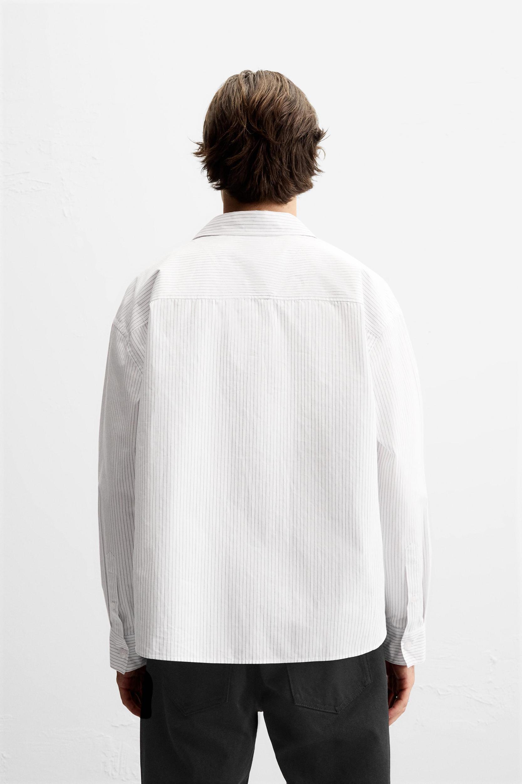STRIPED POPLIN SHIRT Product Image