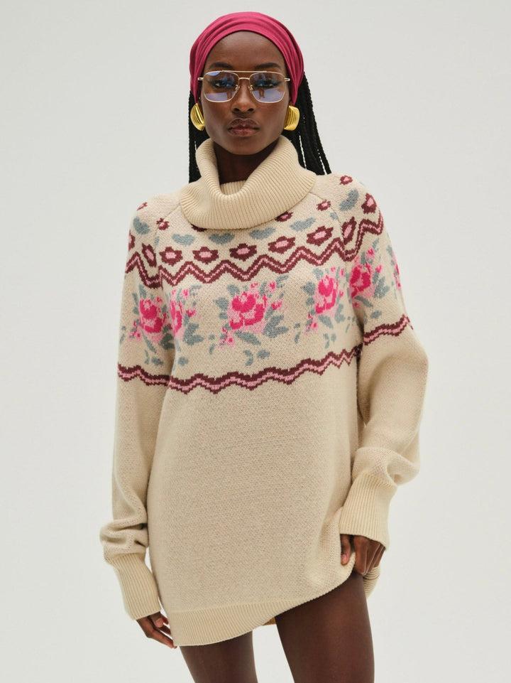 Ski Lodge Oversized Sweater — Multi Product Image
