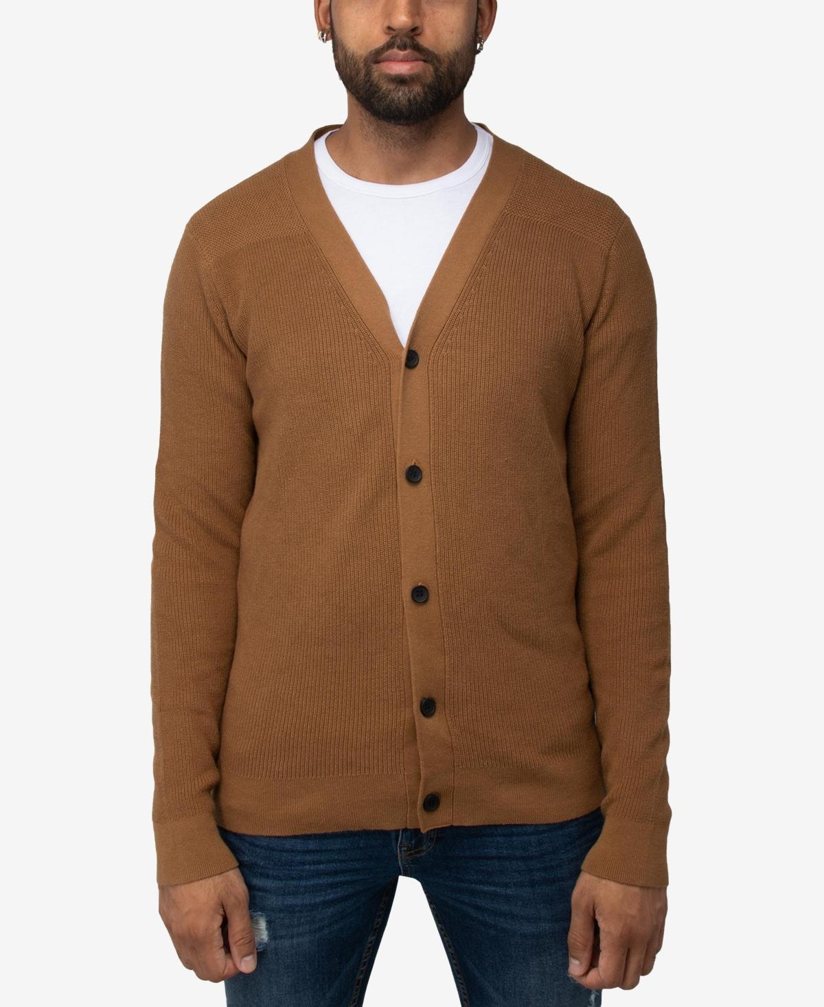 Men's Xray Basic Cardigan Sweater, Size: 3XL, Blue Product Image