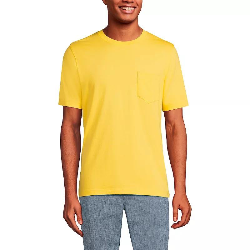 Men's Land's End Super-T Short Sleeve T-Shirt with Pocket, Size: XL, Rich Red Product Image