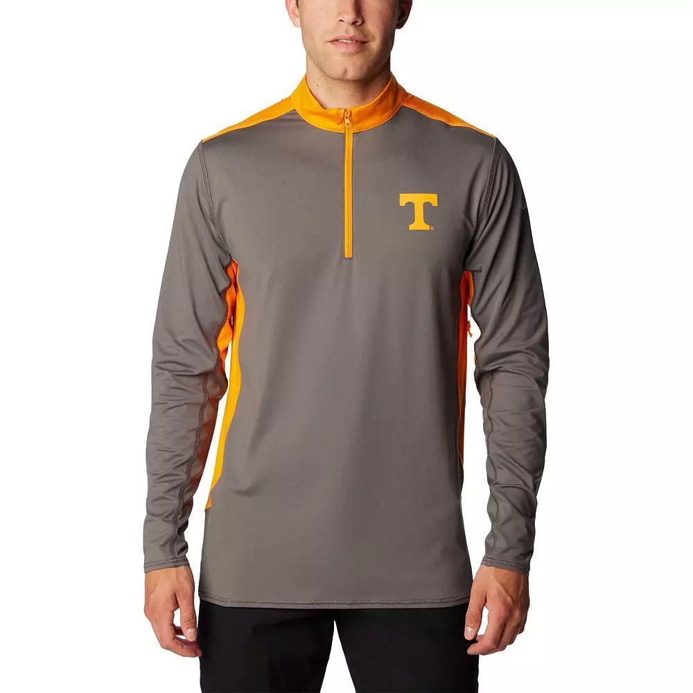 Men's Columbia Gray Tennessee Volunteers Tech Trail™ Omni-Shade Quarter-Zip Top, Size: Large, Grey Product Image