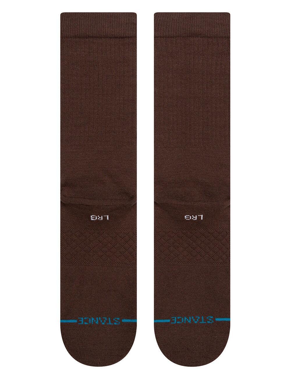 STANCE Icon Mens Athletic Crew Socks - BROWN Product Image