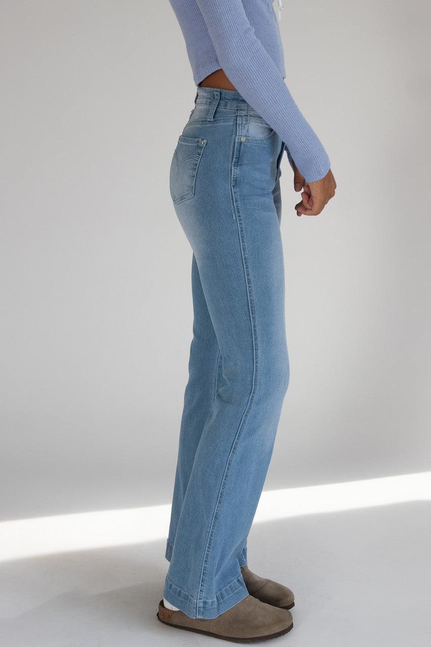 Mid Rise Flare Jeans Product Image