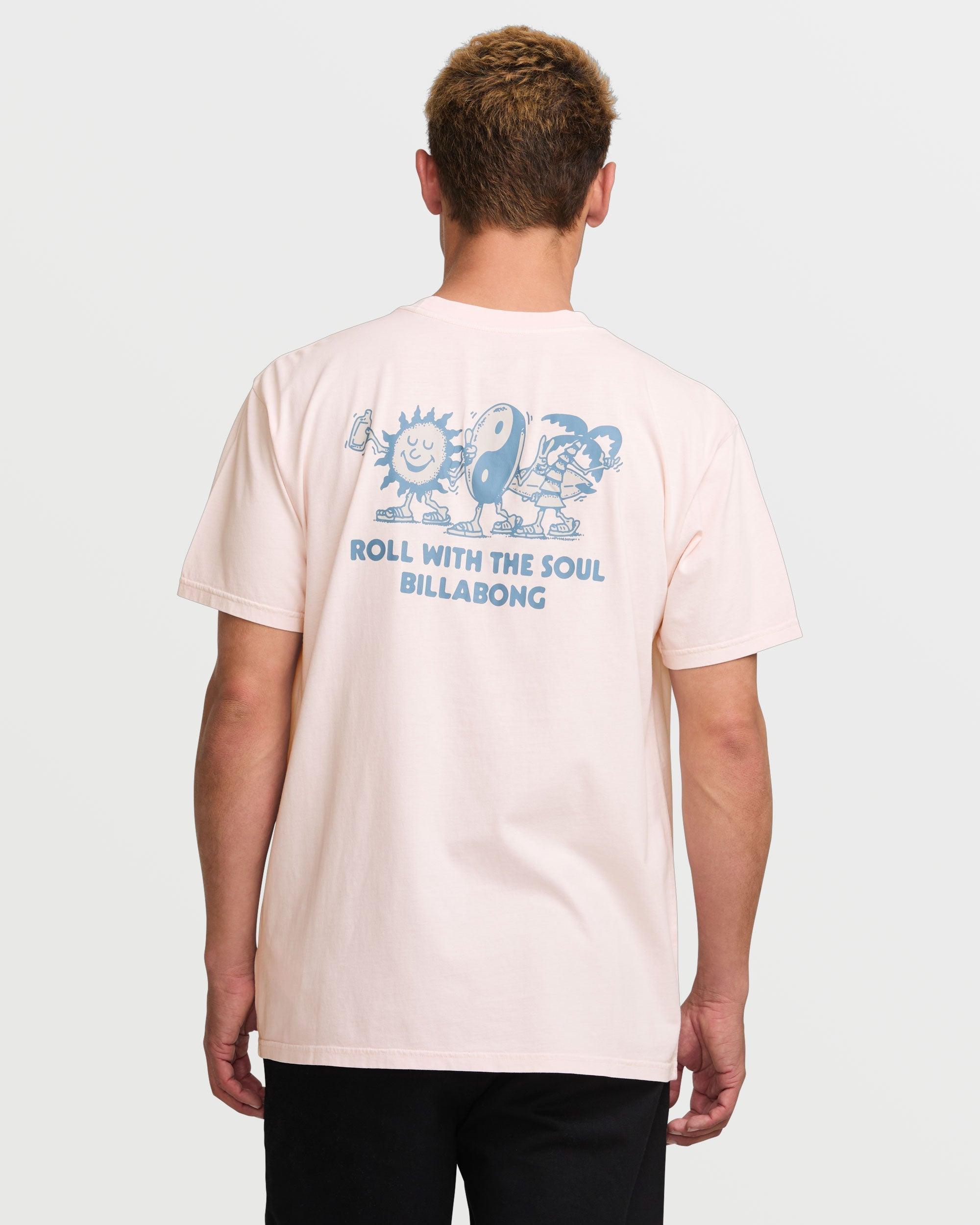 Roll Premium Wave Wash Tee - Light Pink Male Product Image