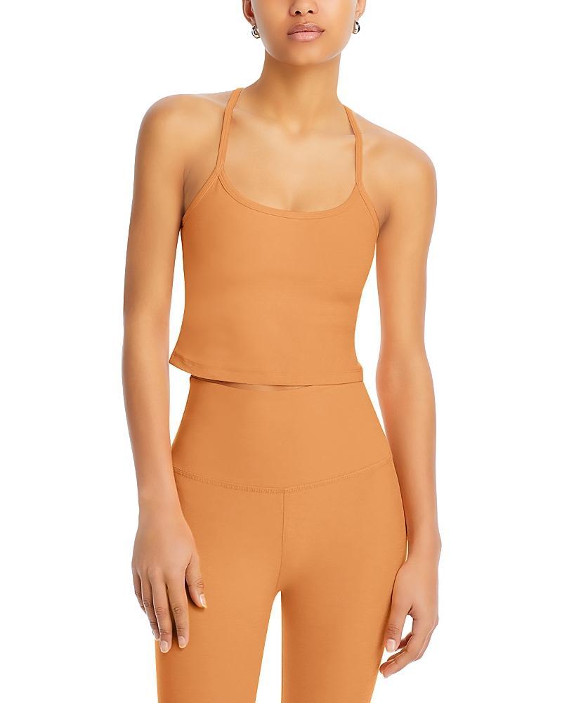 Womens Spacedye Racerback Crop Tank Product Image