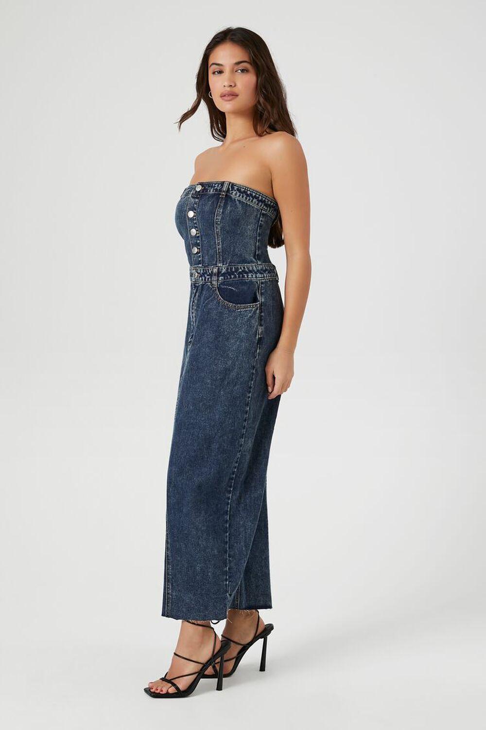Strapless Denim Midi Dress | Forever 21 Product Image