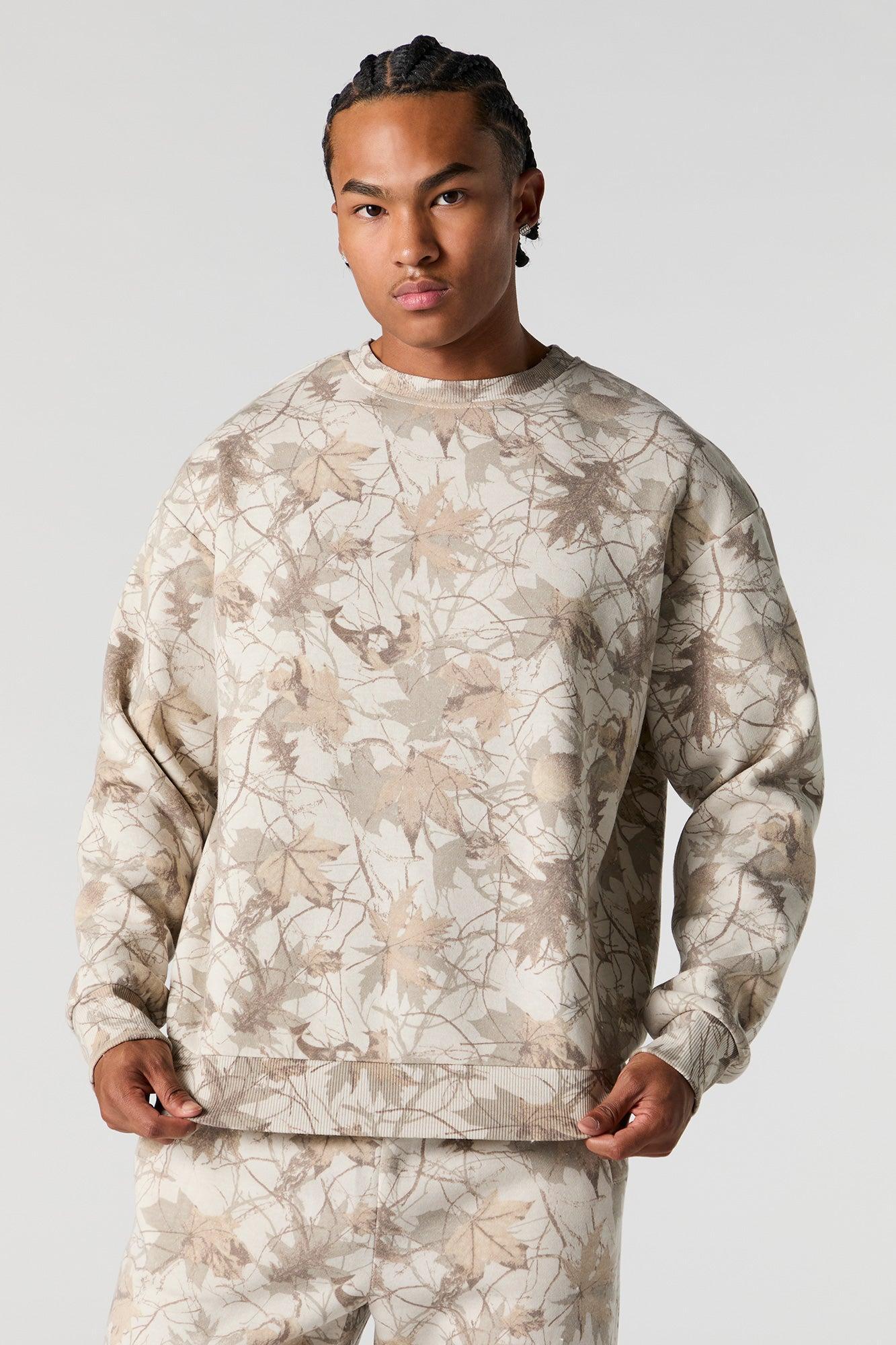Solid Fleece Sweatshirt Male Product Image