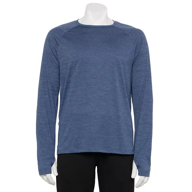 Men's Tek Gear® Dry Tek Long Sleeve Shirt, Size: Large, Mineral Black Cd Product Image