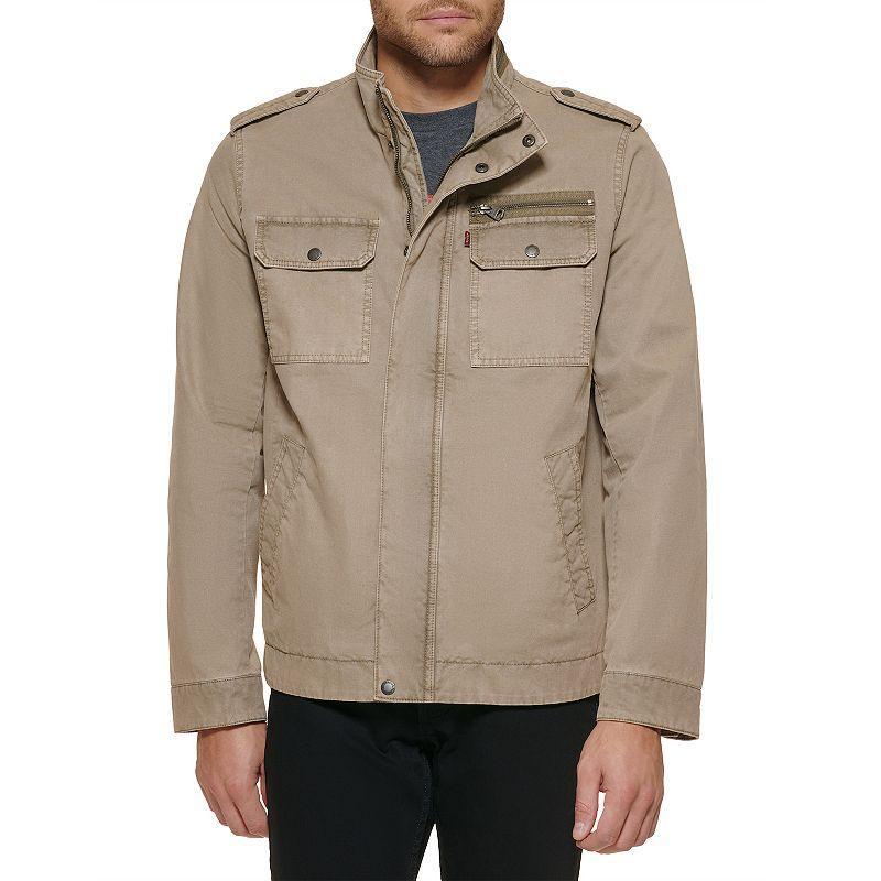 Men's Levi's® Unfilled Cotton Military Jacket, Size: XXL, Brown Product Image