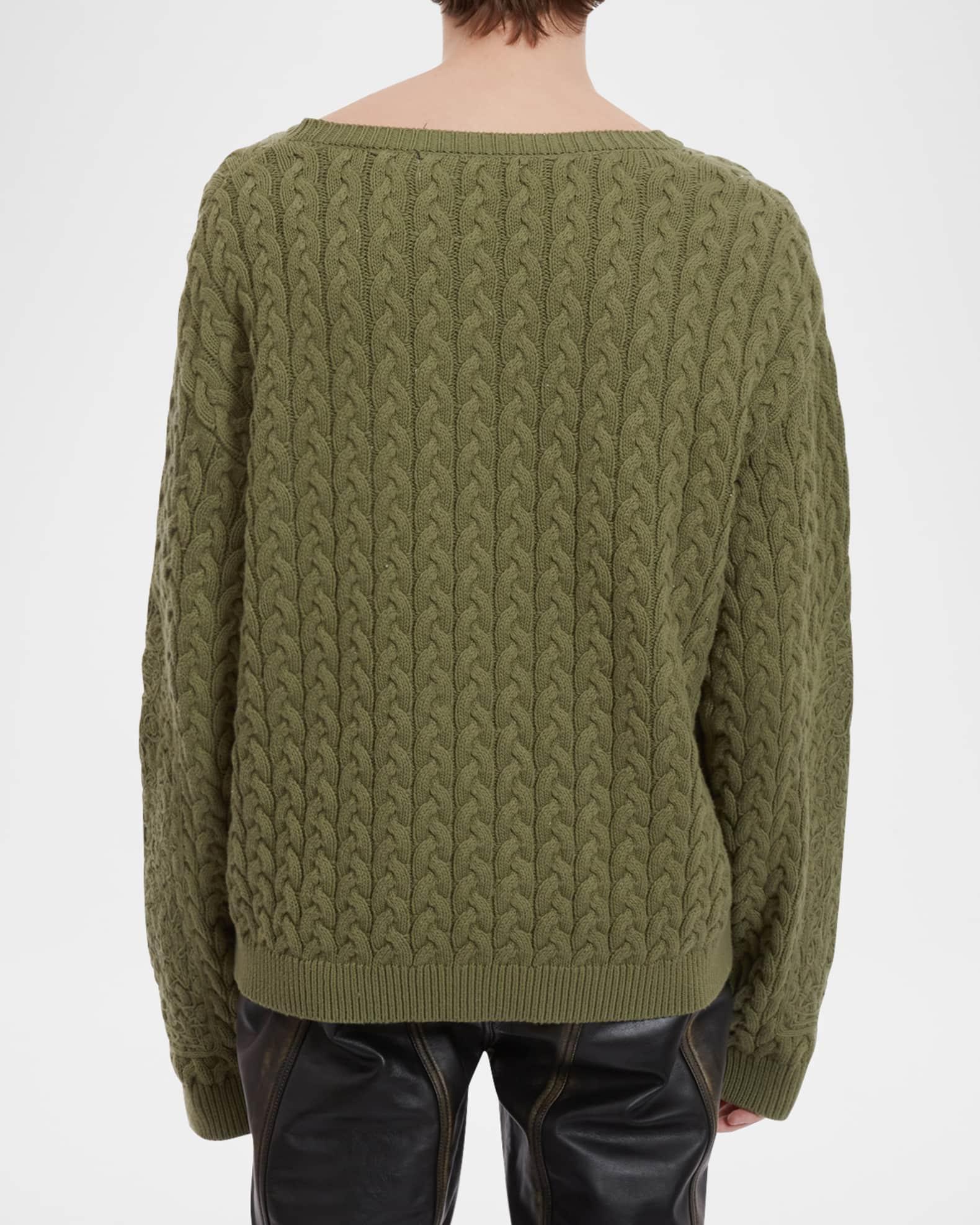 Men's Lagoon Embroidered Cable Knit Sweater Product Image