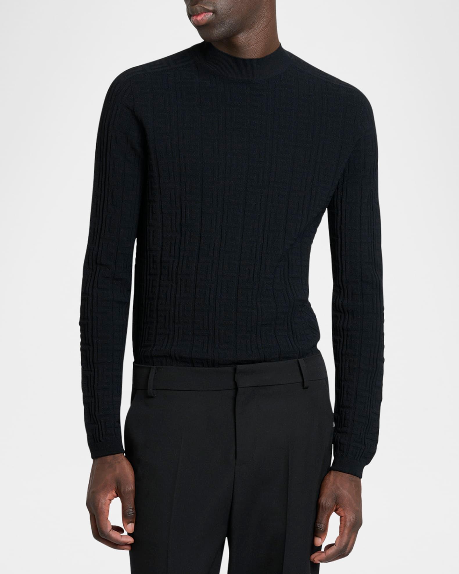 Men's Monogram Knit Mock Neck Sweater Product Image