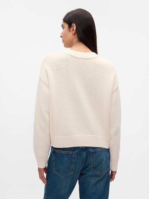 Oversized V-Neck Sweater Product Image