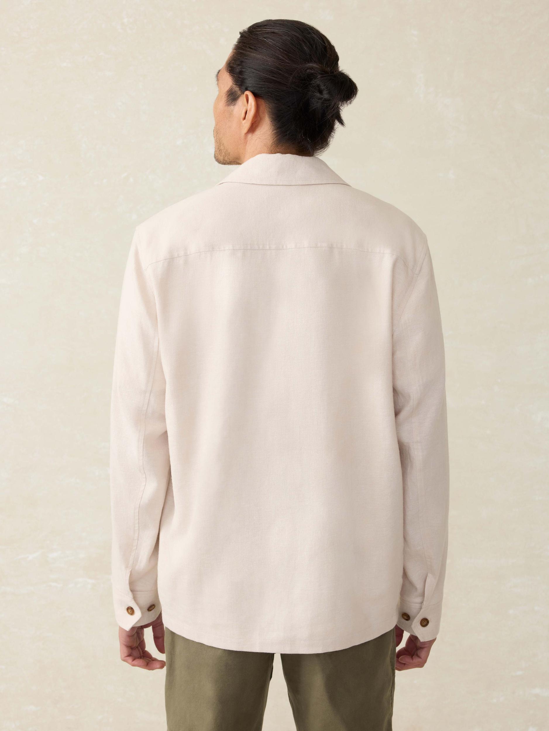 Movement™ Linen Shirt Jacket - Dorset Sand Product Image