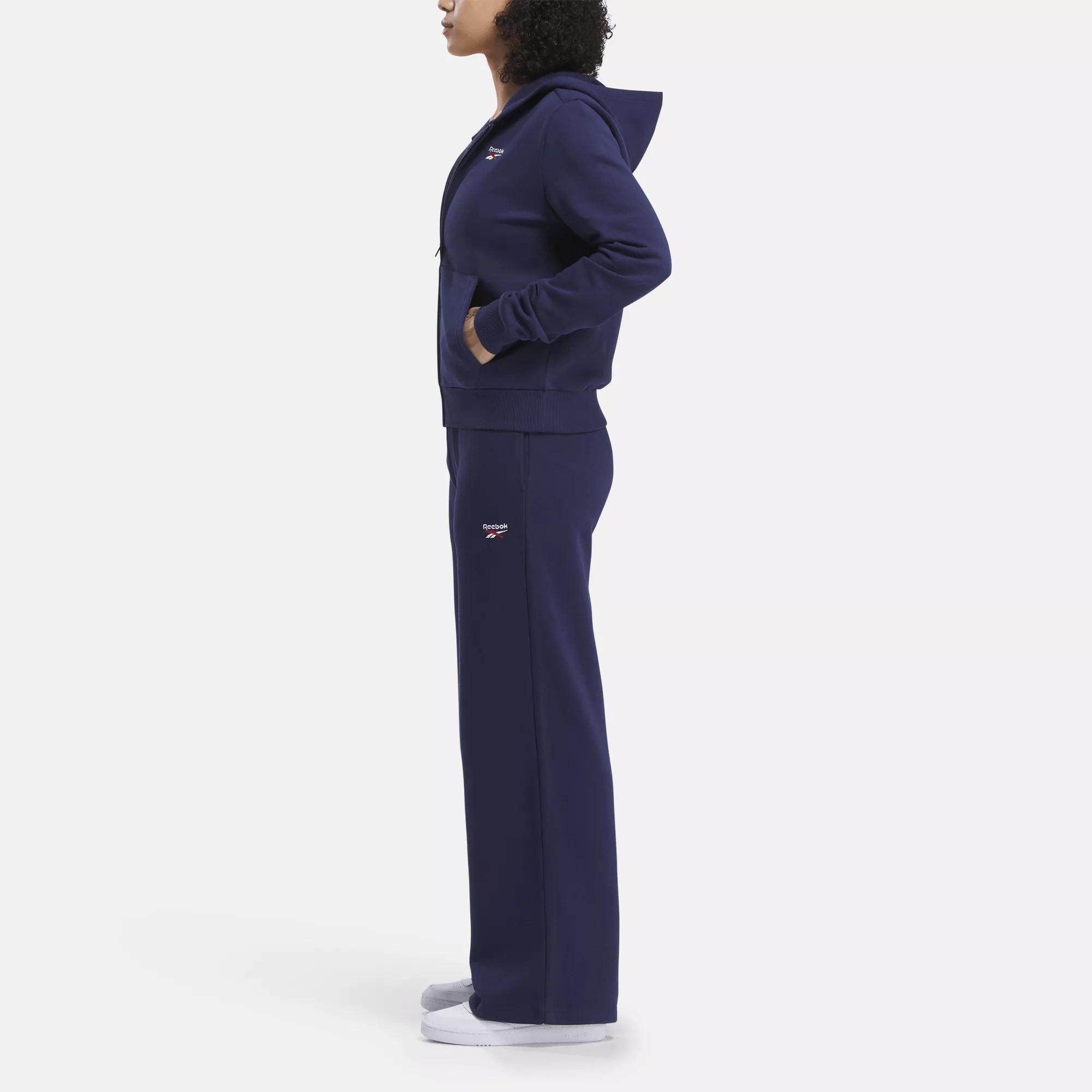 Women's Reebok Identity Small Logo Fleece Full-Zip Hoodie Female Product Image
