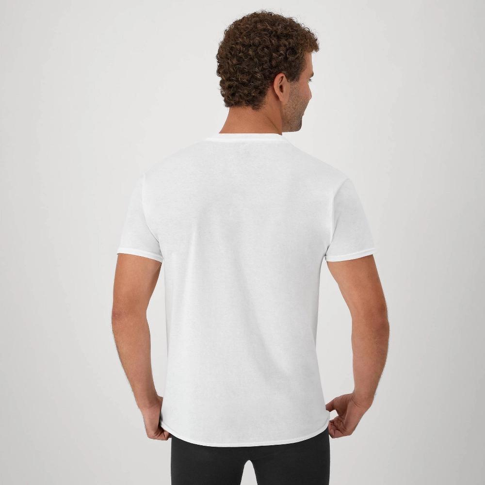 Hanes Mens V Neck Undershirt 10pk S: Tagless, Moisture Wicking, Breathable Cotton Product Image