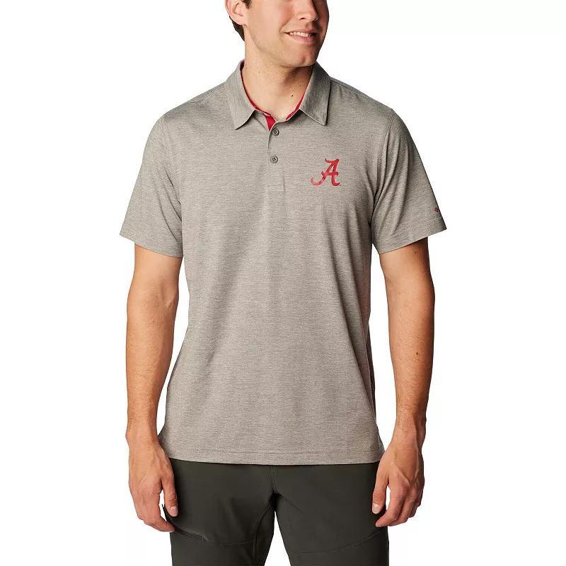 Men's Columbia Gray Alabama Crimson Tide Tech Trail Omni-Shade Polo, Size: XL, Grey Product Image