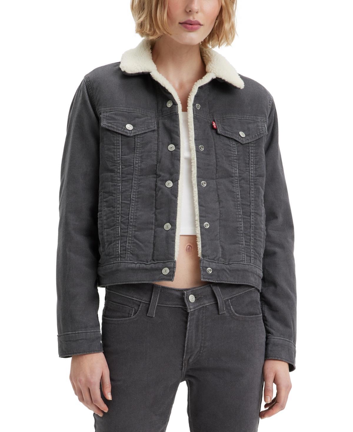 Levi's(r) Womens Original Sherpa Trucker Jacket Black) Women's Coat Product Image