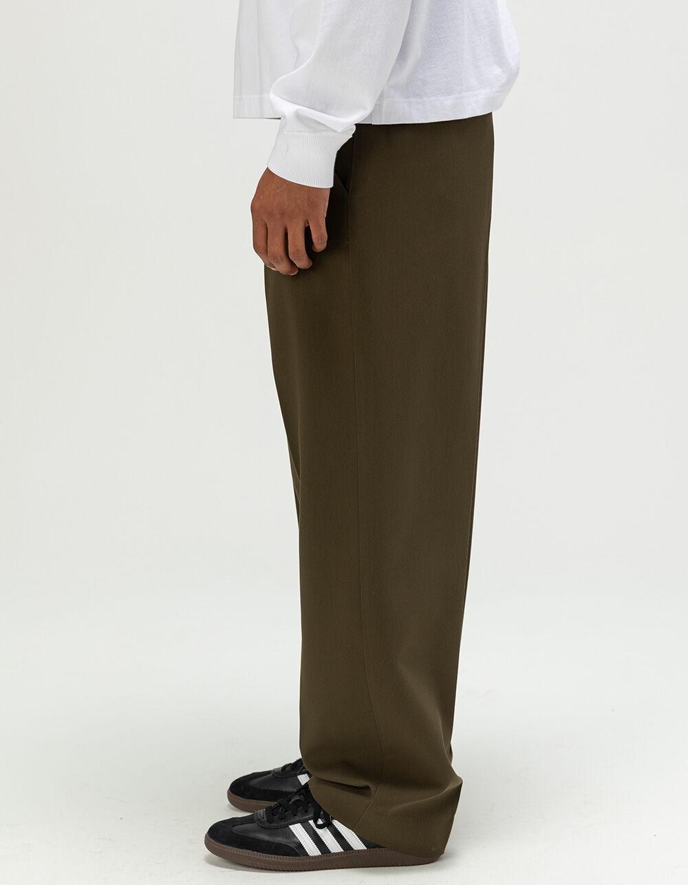 RSQ Mens Baggy Trousers - DARK OLIVE Product Image