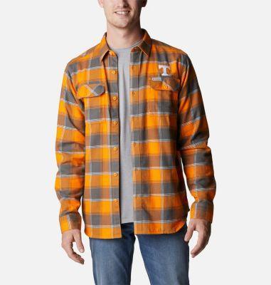 Columbia Mens Collegiate Flare Gun Flannel Long Sleeve Shirt - Tennessee- Product Image