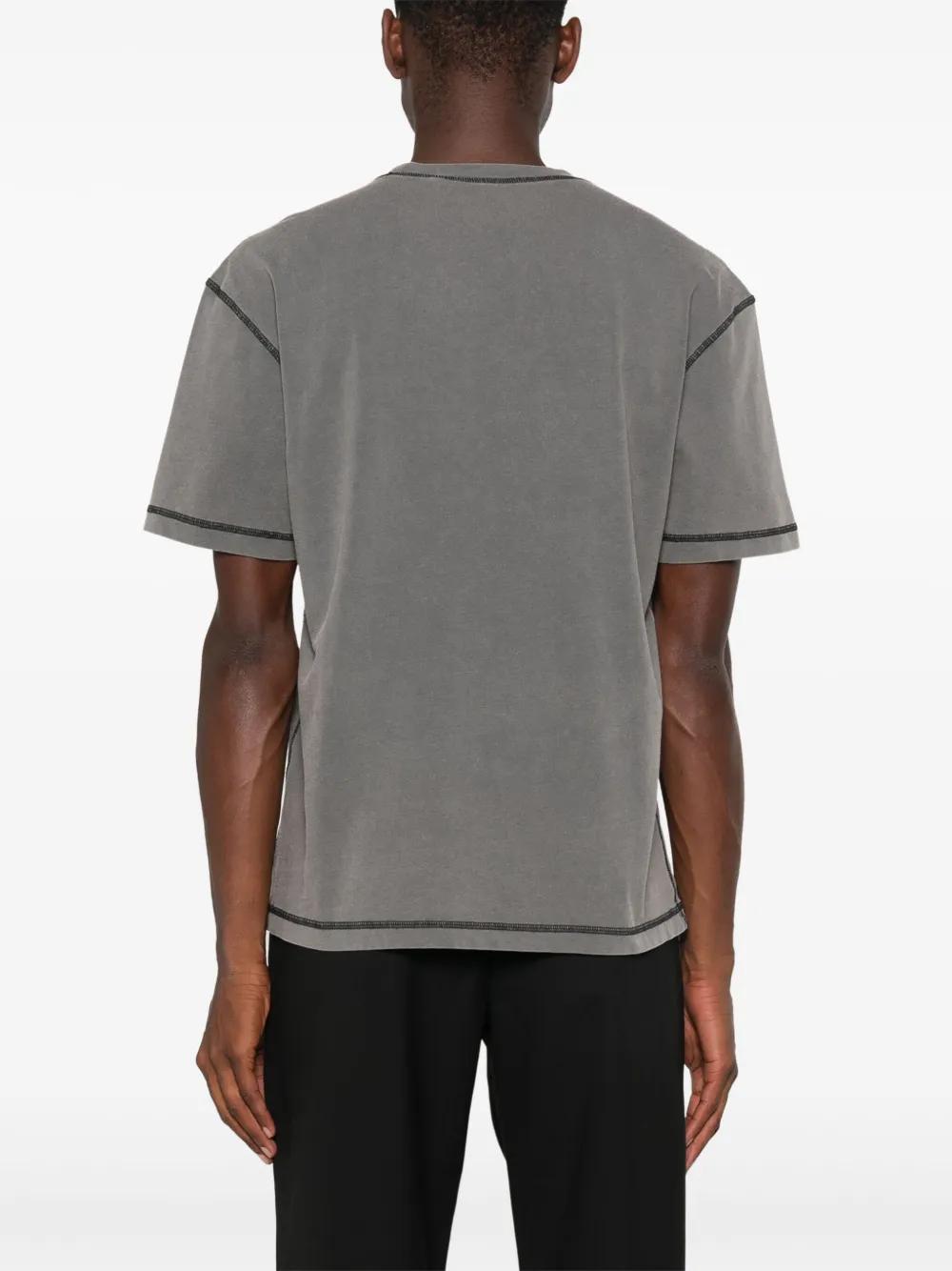 SUNFLOWER Contrast T-shirt In Gray Product Image