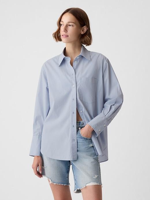 Organic Cotton Poplin Big Shirt Product Image