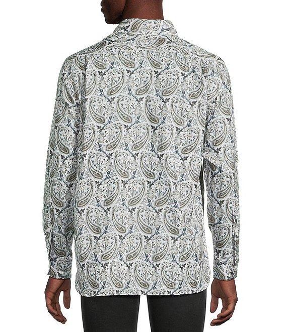 Cremieux Blue Label Large Paisley Twill Long Sleeve Woven Shirt Product Image