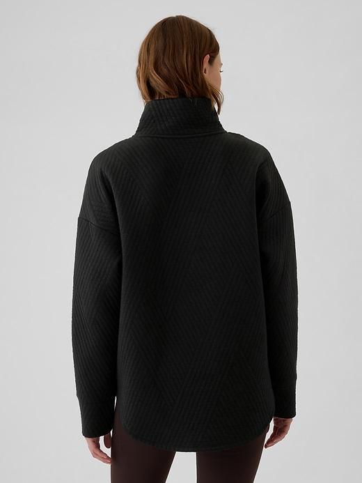 GapFit Quilted Jacquard Half-Zip Pullover Product Image