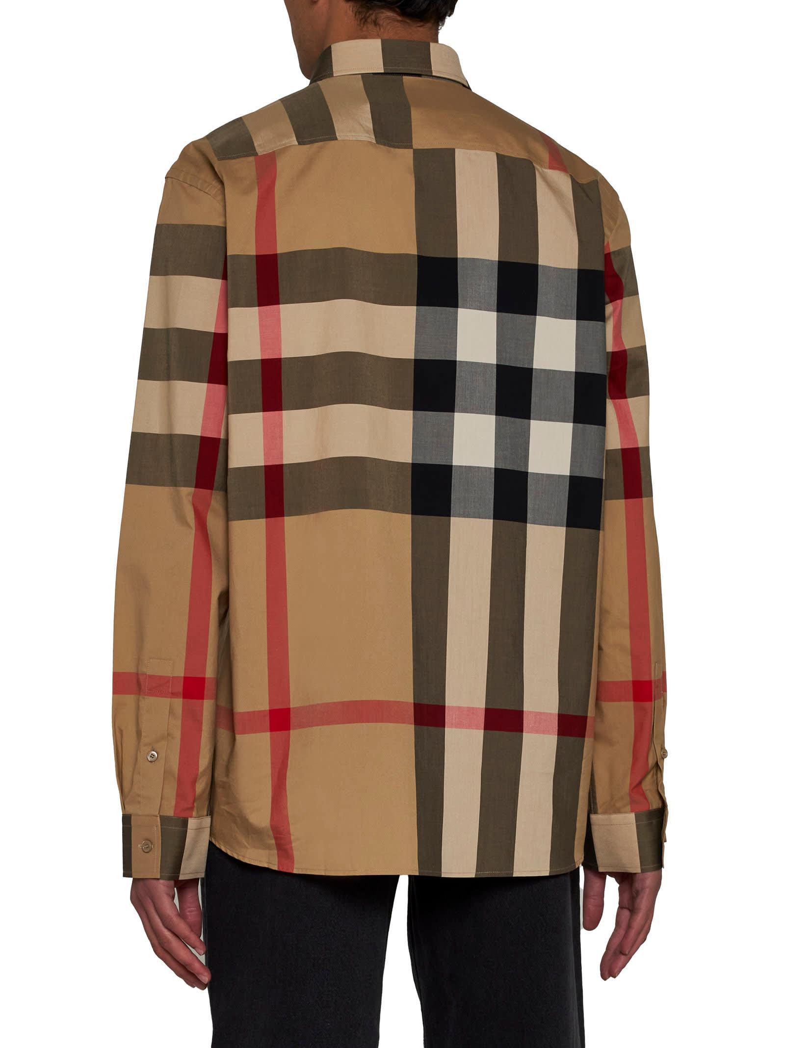 checkered cotton shirt Product Image