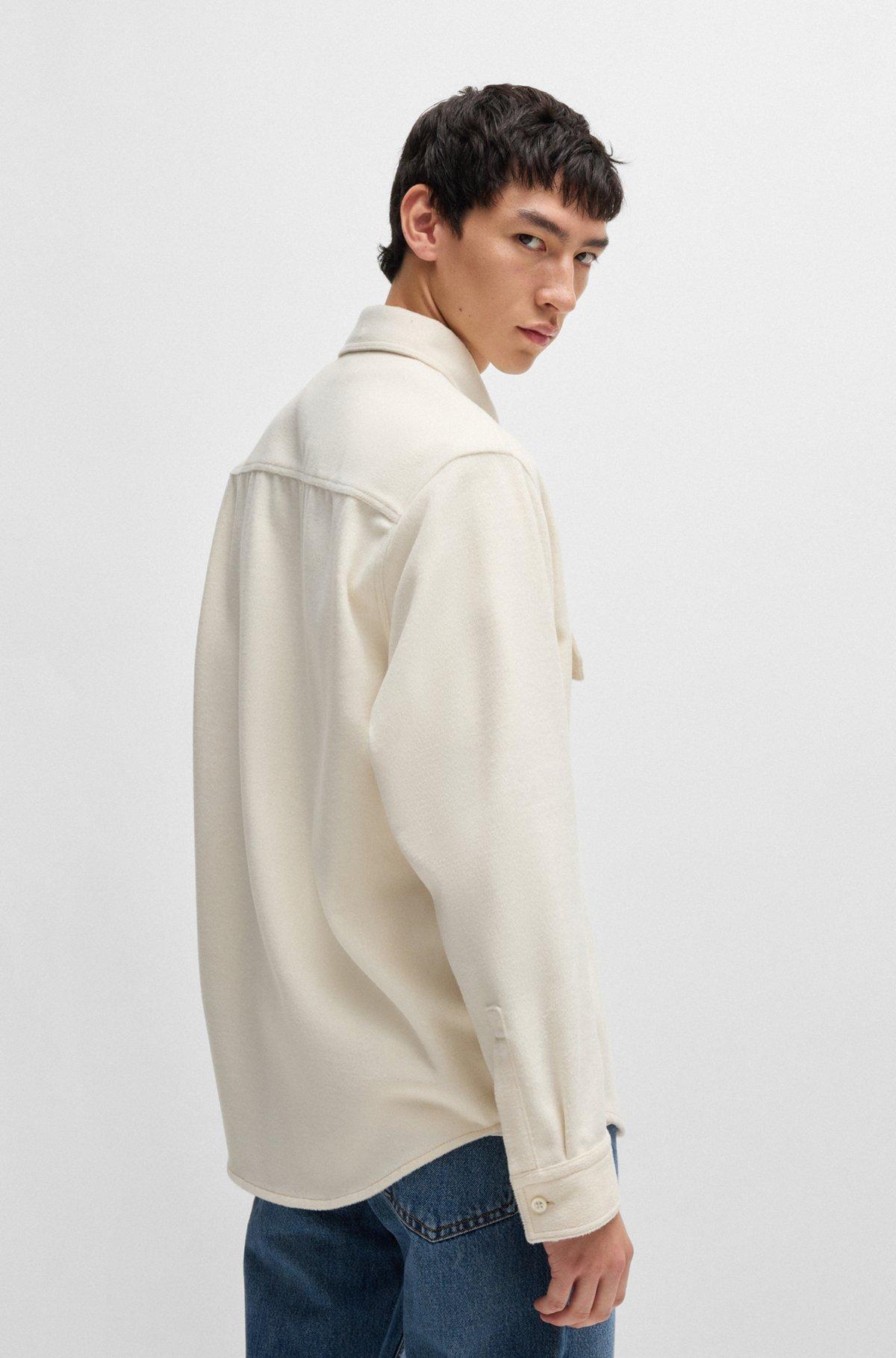 Oversize-fit shirt in brushed flannel Product Image