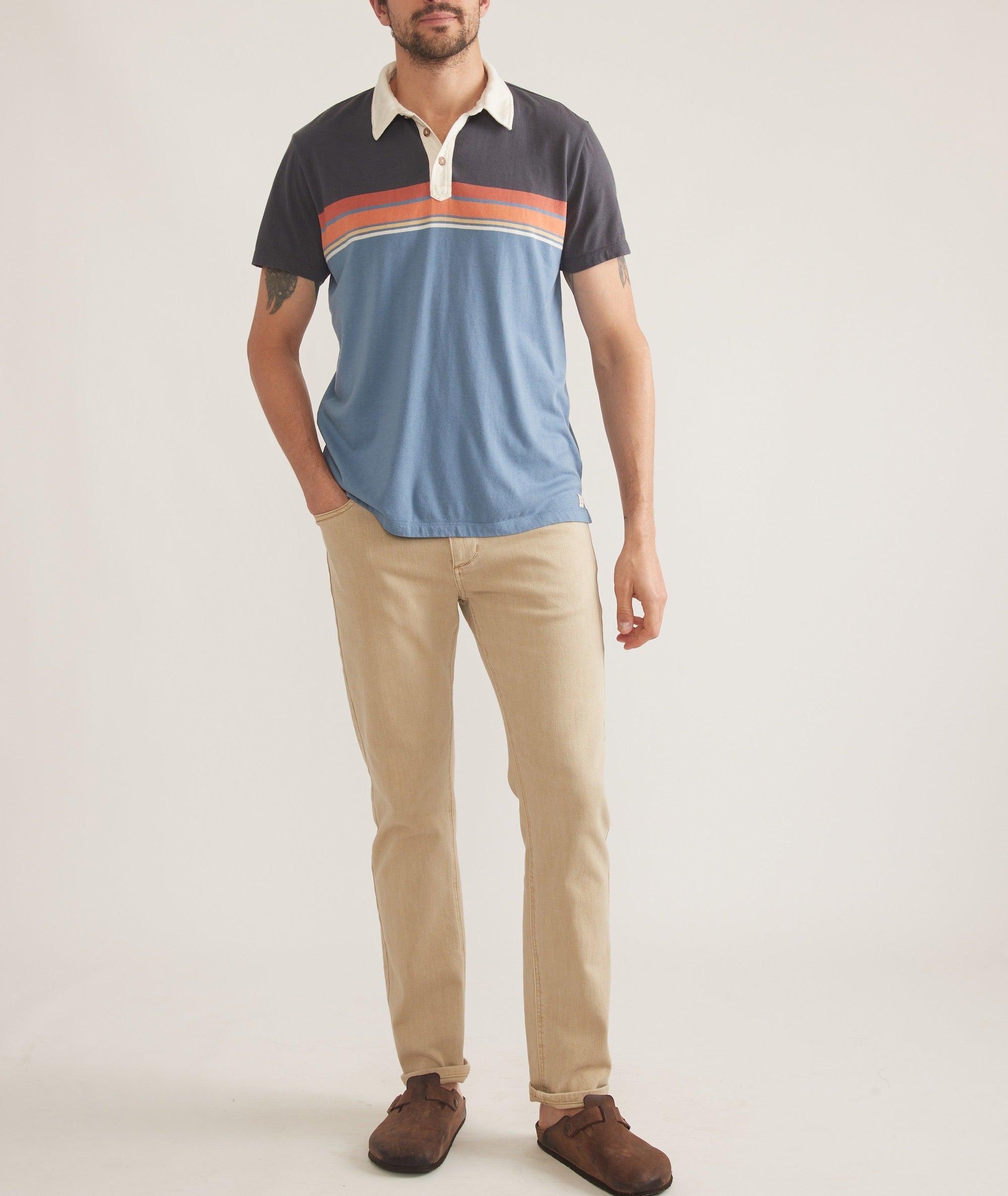 Engineered Stripe Polo Product Image