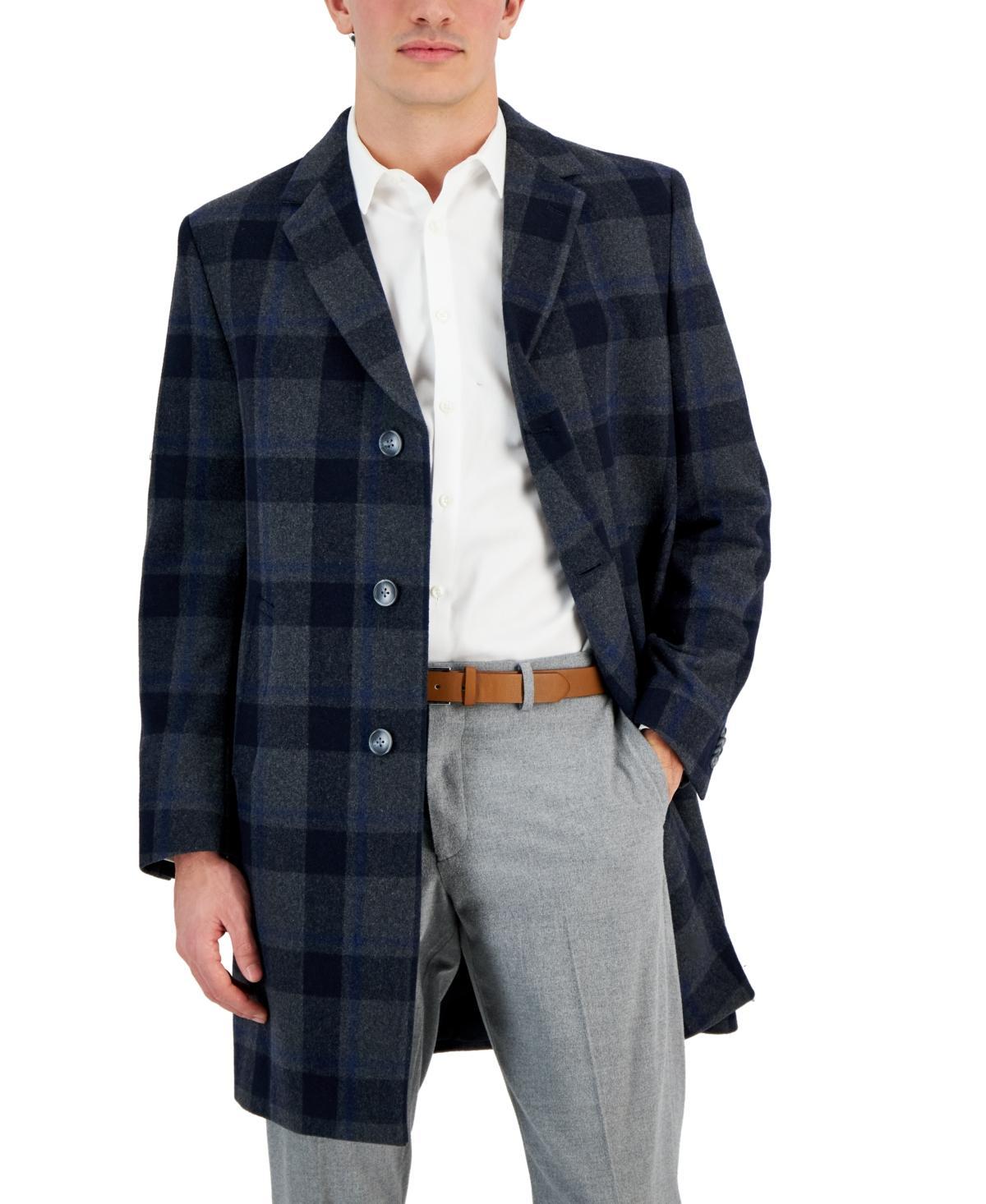 Nautica Mens Regular-Fit Camber Wool-Blend Overcoat Product Image