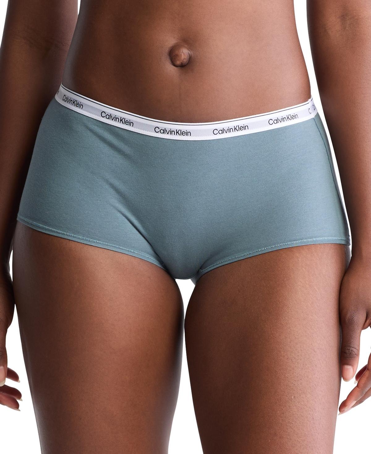 Calvin Klein Women's Modern Logo Boyshort - Grey - XS Product Image