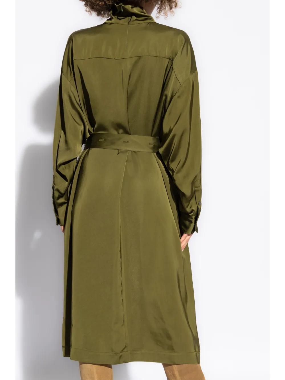 FABIANA FILIPPI Stand-up Collar Dress In Green Product Image
