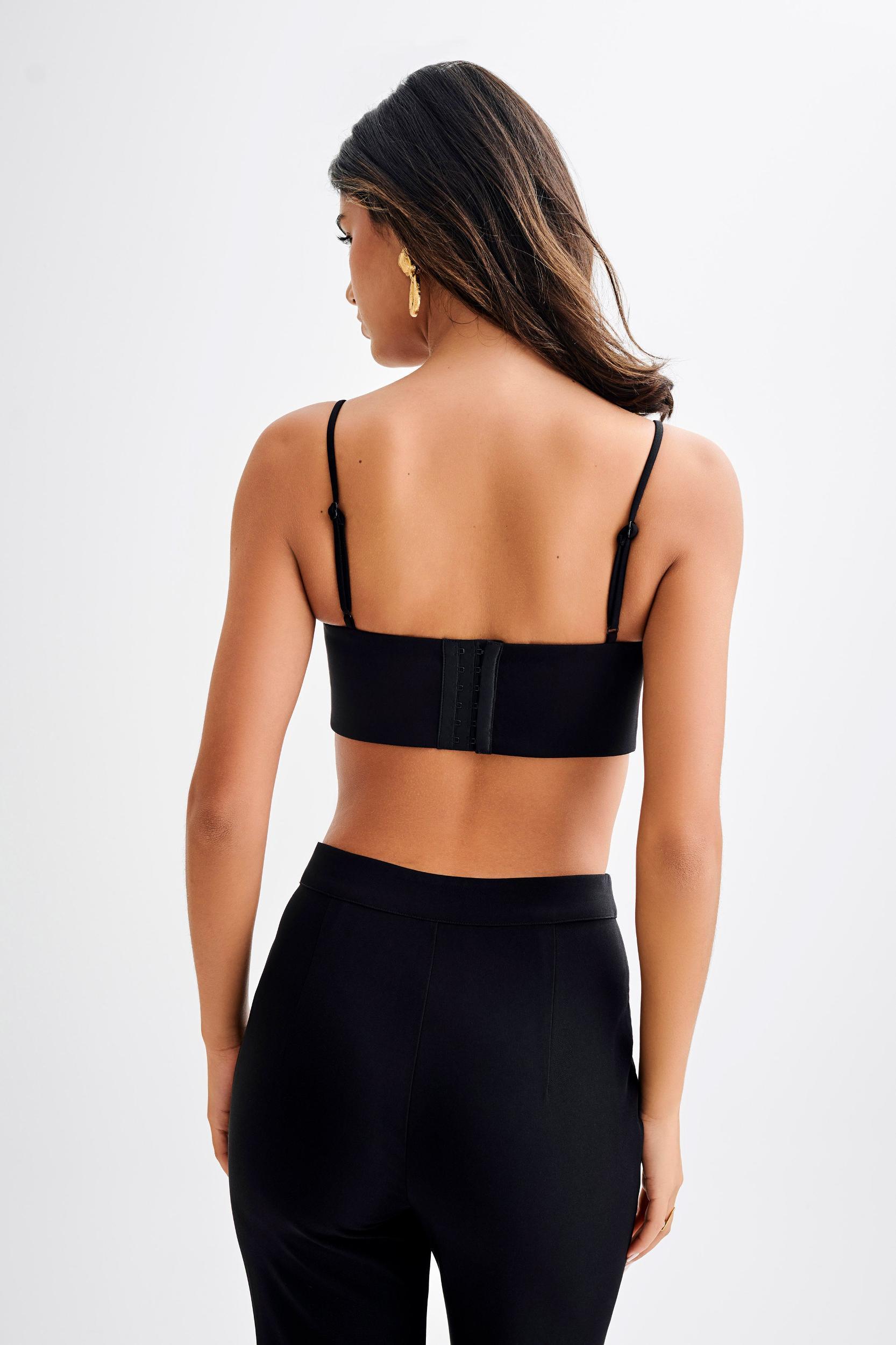 Perry Suiting Crop Top - Black Product Image