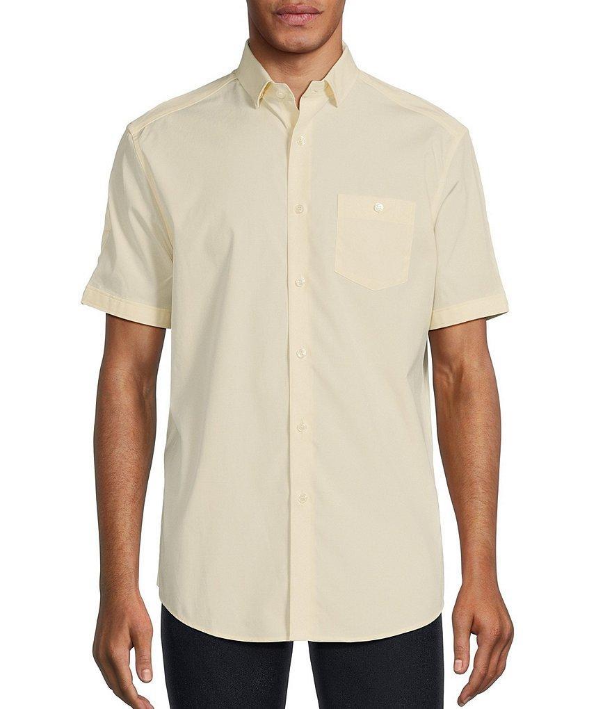 Murano Classic-Fit Solid Short-Sleeve Woven Shirt Product Image