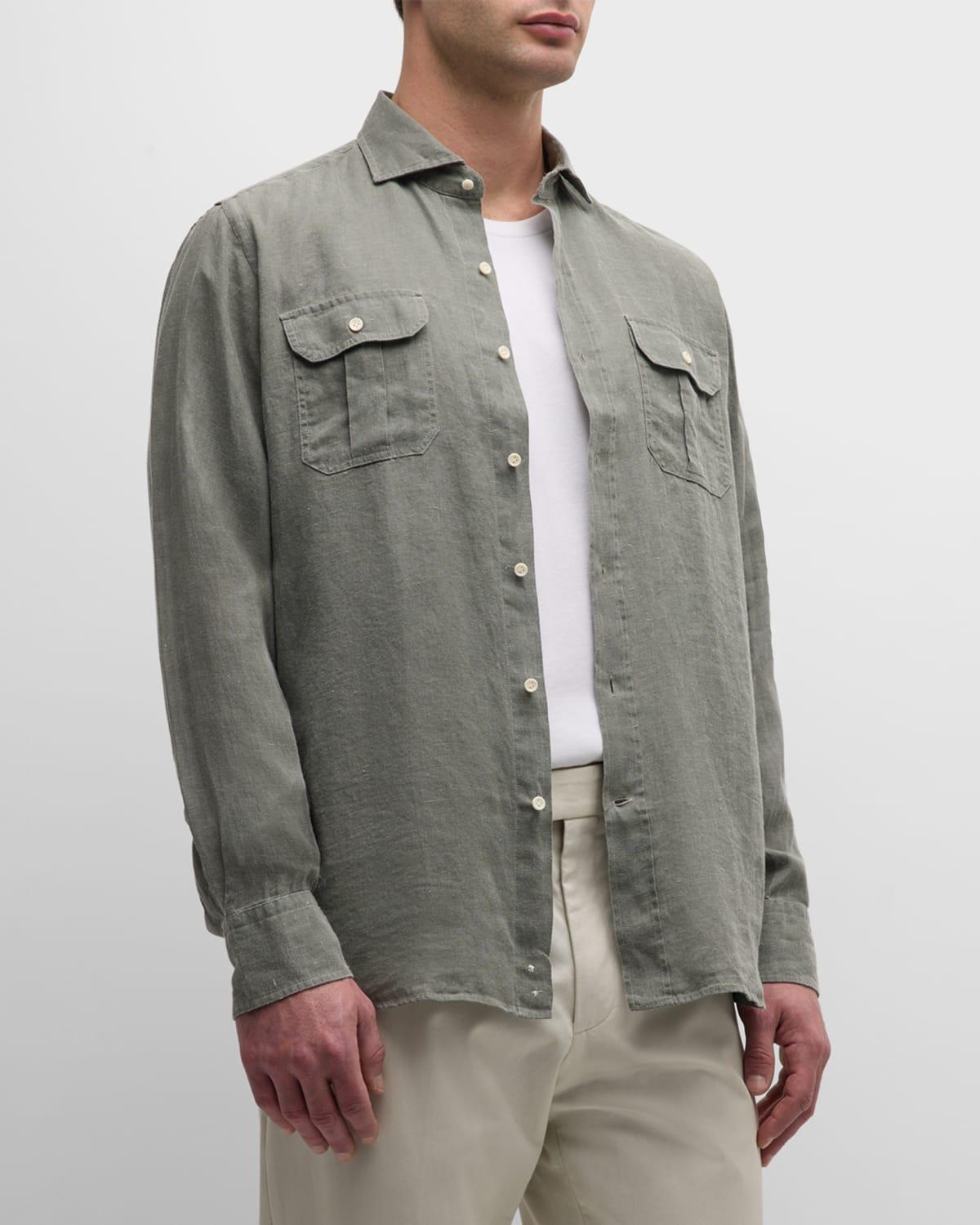 Men's Florian Linen Sport Shirt Product Image