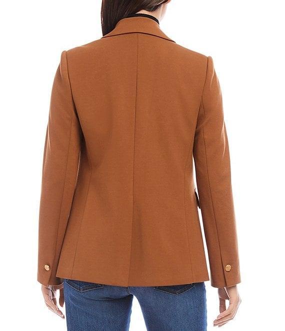 Karen Kane Ponte Knit Notch Lapel Neck Long Sleeve Blazer Product Image