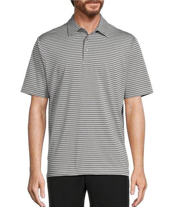 Roundtree & Yorke Performance Multi Stripe Polo Shirt Product Image