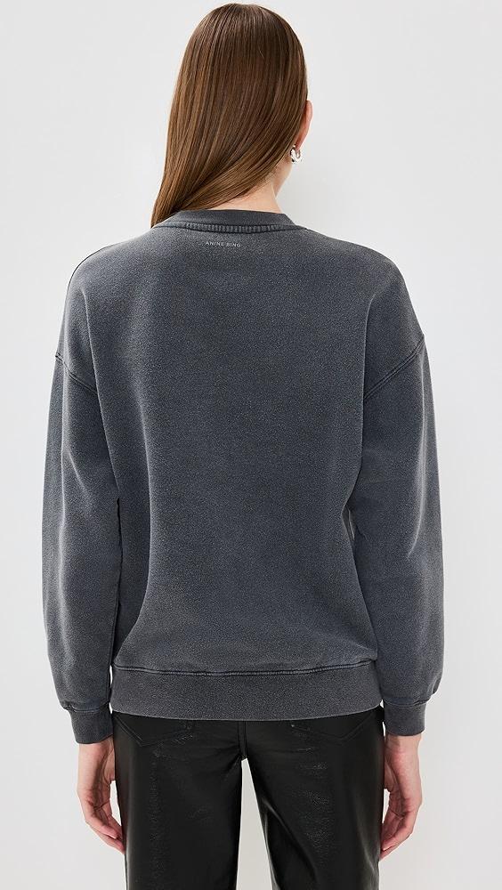 ANINE BING Spencer Sweatshirt Hearts | Shopbop Product Image