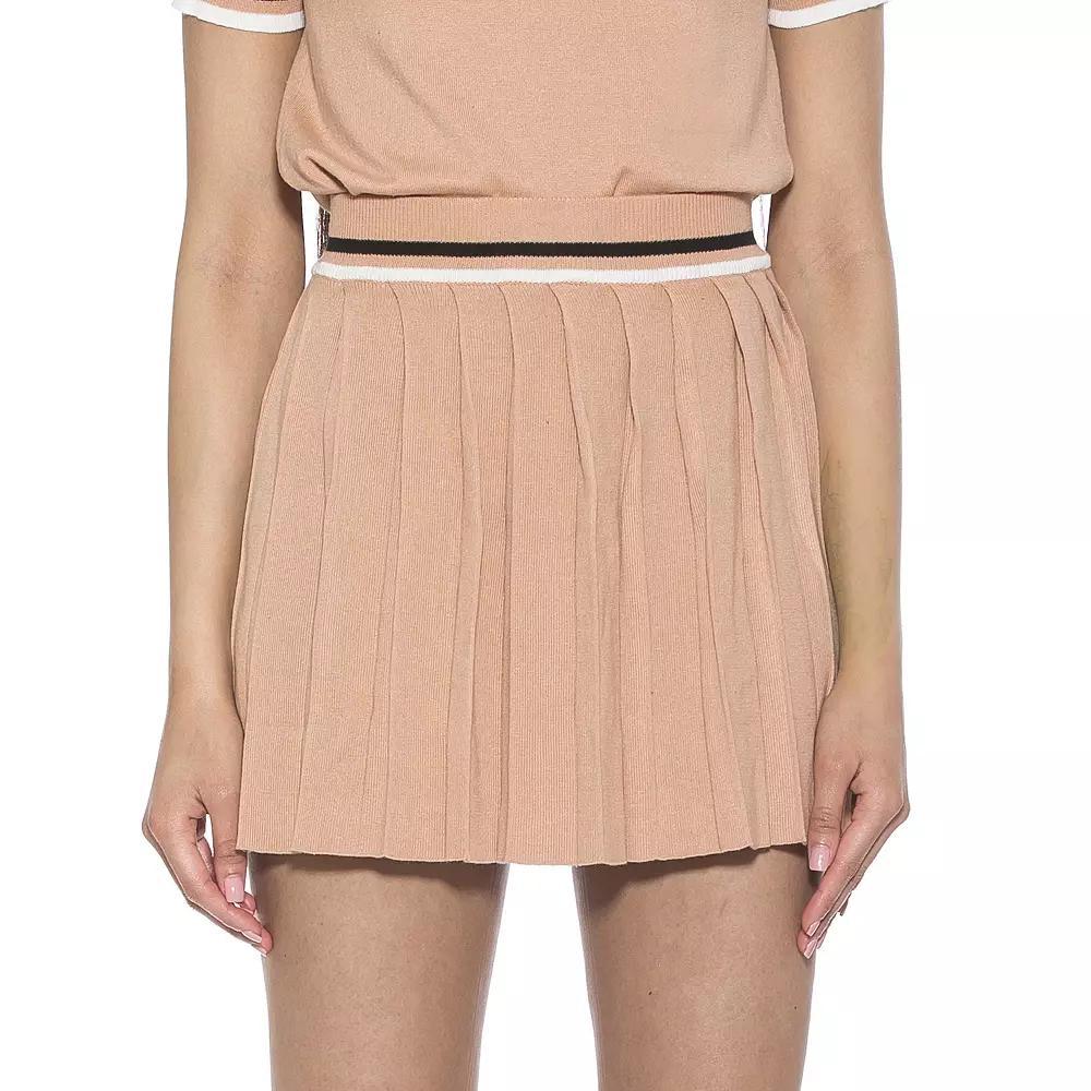 Womens ALEXIA ADMOR Serena Pleated Tennis Skirt, Women's, Size: XS, Black Product Image