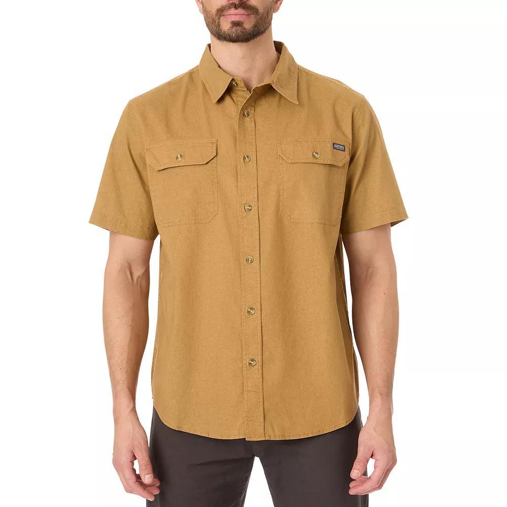 Mens Smiths Workwear Sandwashed Work Shirt, Mens Product Image