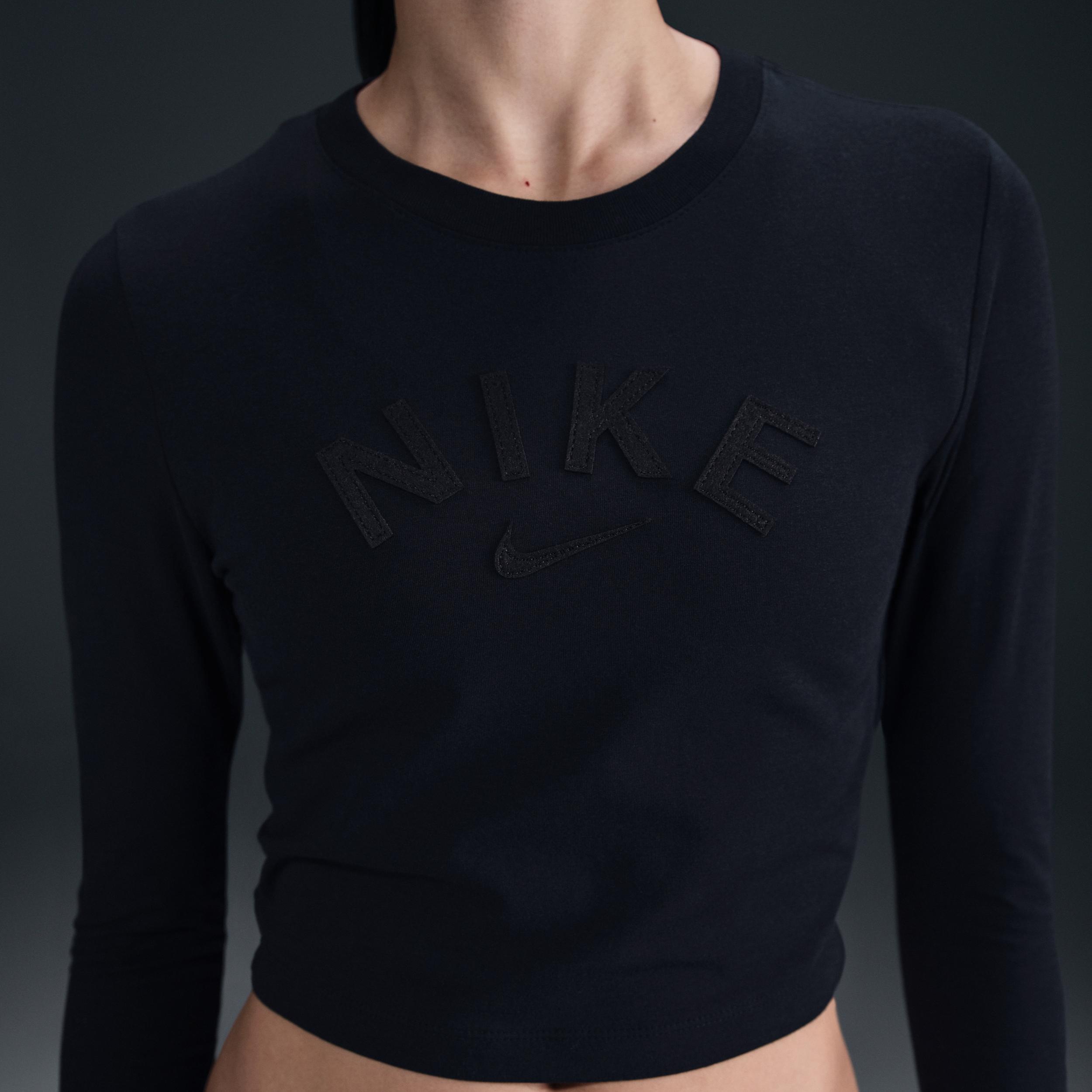 Womens Nike Sportswear Chill Knit Slim Cropped T-Shirt Product Image